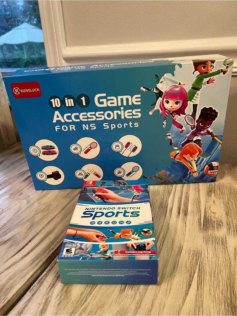 Nintendo Switch Sports + 10-in-1 Sports Accessories Bundle | Complete in Case